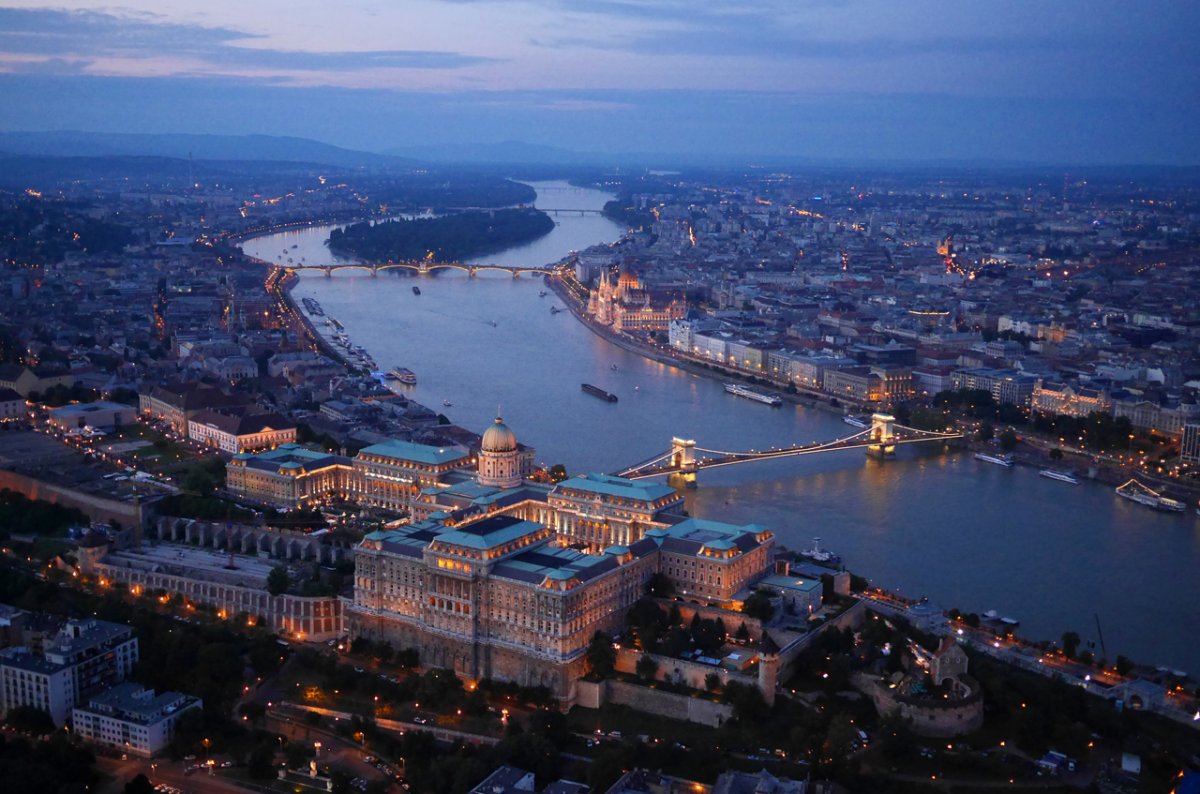 Drone Image of Budapest, Hungary