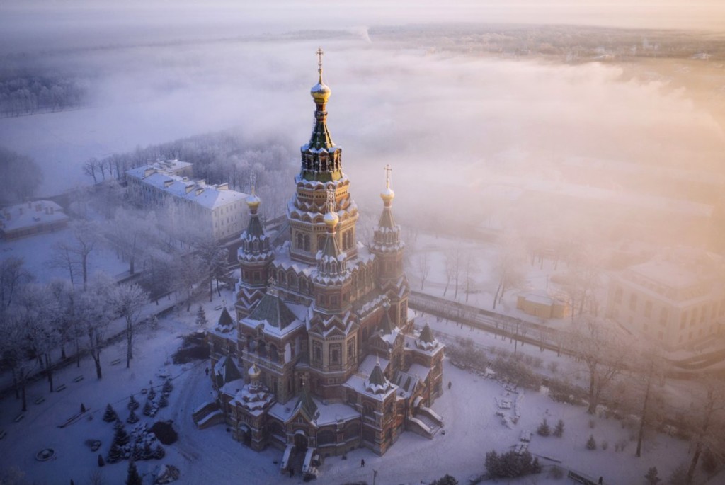 Drone Photo of Saint Petersburg, Russia