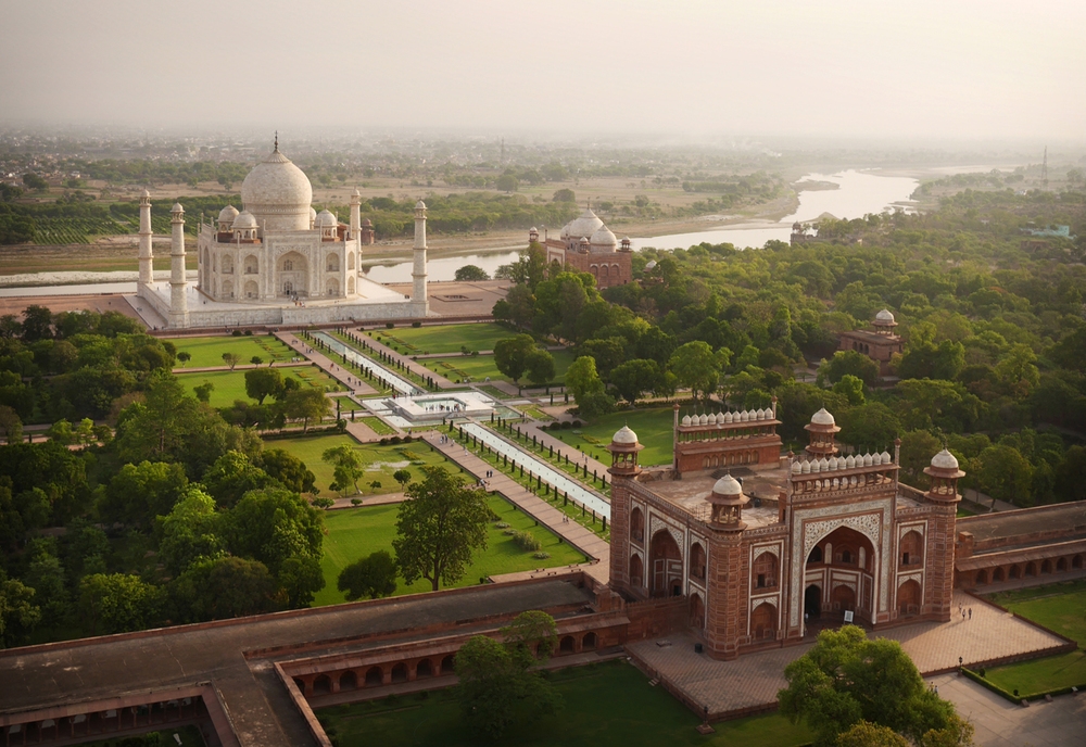 Drone Photo of Taj Mahal, Agra, India